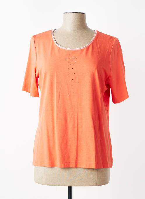 T-shirt coupe droite manches courtes orange SOMMERMANN femme