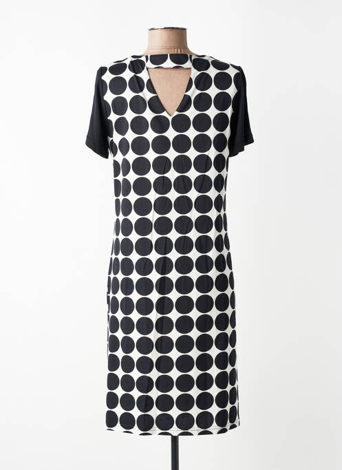 Robe mi-longue manches courtes manches courtes noir MERI & ESCA femme