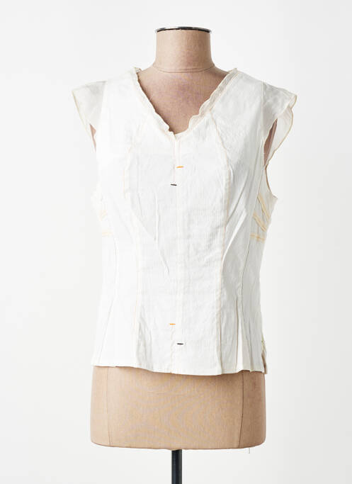 Top manches courtes manches courtes beige FRED SABATIER femme