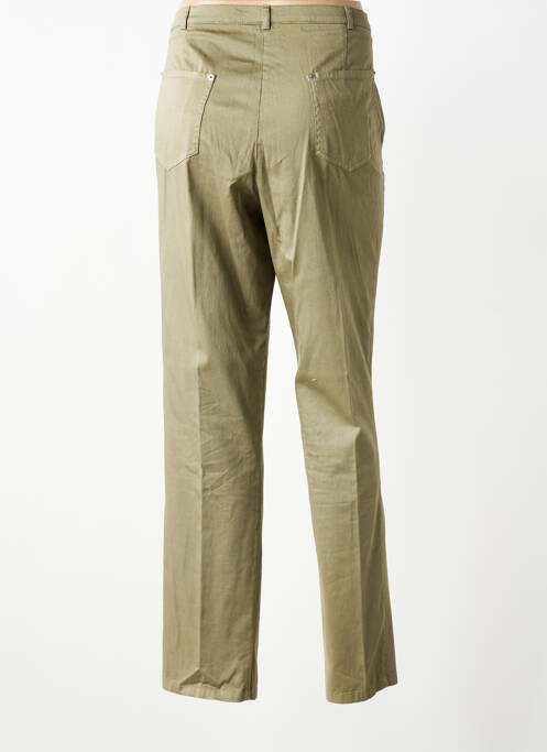 Pantalon droit stretch taille normale vert GUY DUBOUIS femme