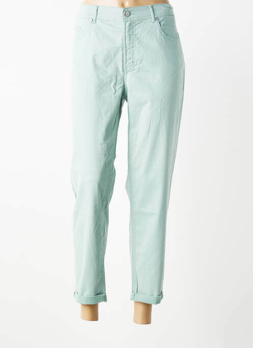 Pantalon 7/8 stretch taille normale bleu ANNA MONTANA femme