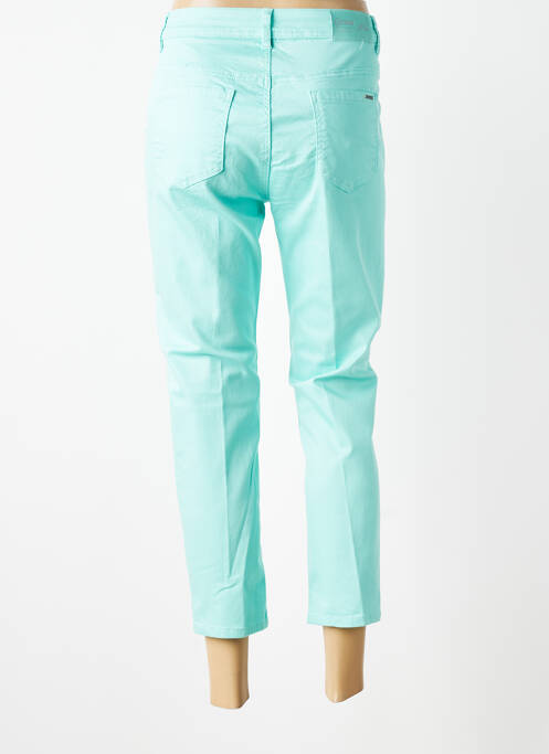 Pantacourt stretch taille normale bleu GEVANA femme