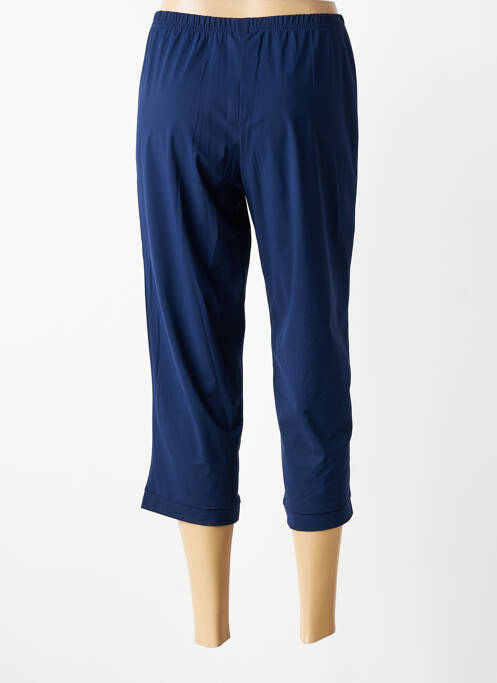 Pantacourt coupe droite taille normale bleu SAINT CHARLES femme