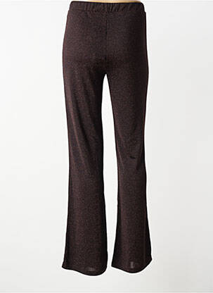 Pantalon flare taille élastique marron VERO MODA femme