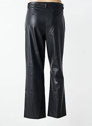Pantalon droit fermeture zippée sous rabat avec crochet noir VERO MODA femme