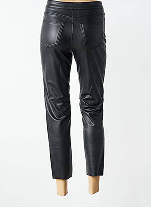 Pantalon 7/8 fermeture zippée sous rabat boutonné noir VERO MODA femme
