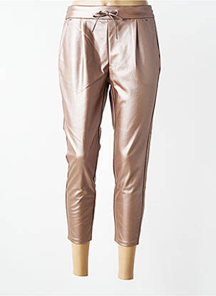 Pantalon 7/8 taille élastique rose VERO MODA femme