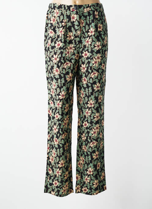 Pantalon droit fermeture zippée sous rabat boutonné noir VERO MODA femme