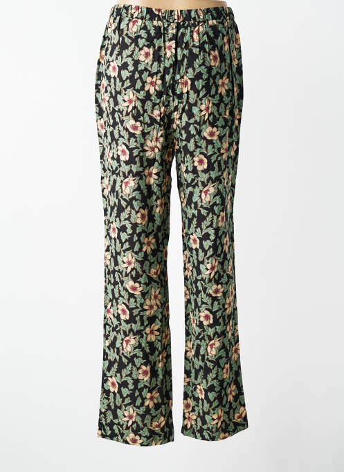 Pantalon droit fermeture zippée sous rabat boutonné noir VERO MODA femme