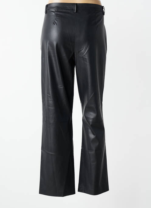 Pantalon droit fermeture zippée sous rabat avec crochet noir VERO MODA femme