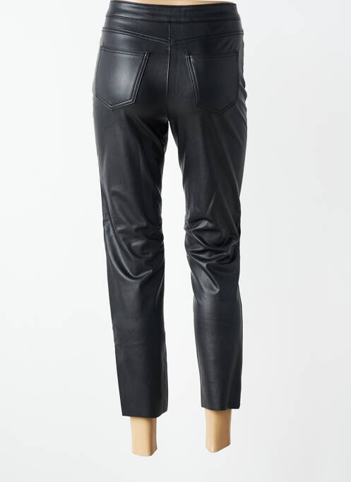 Pantalon 7/8 fermeture zippée sous rabat boutonné noir VERO MODA femme