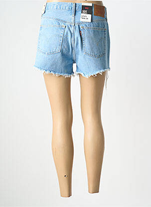 Short tissage denim taille haute bleu LEVI'S femme