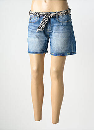 Short tissage denim taille normale bleu LE TEMPS DES CERISES femme