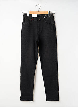 Jeans boyfriend taille haute taille haute noir F.A.M. femme