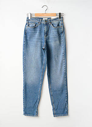 Jean coupe mom poches taille haute bleu ONLY femme