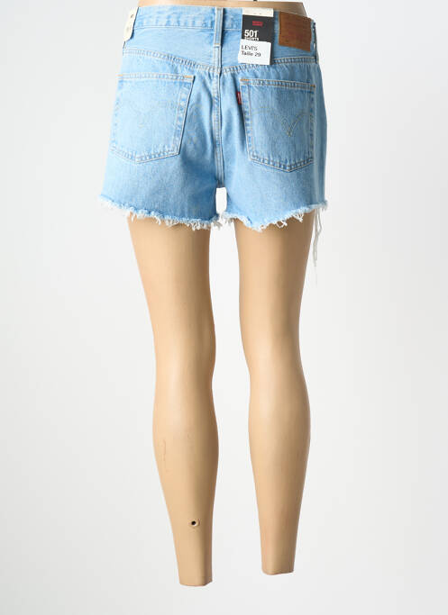 Short tissage denim taille haute bleu LEVIS femme