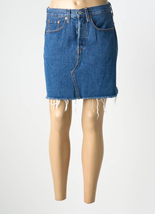 Jupe courte poches bleu LEVIS femme