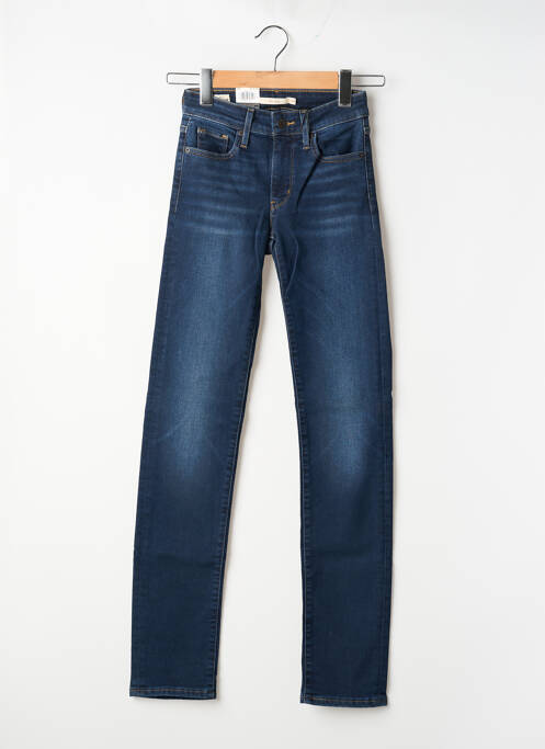 Jeans coupe slim stretch taille haute bleu LEVIS femme