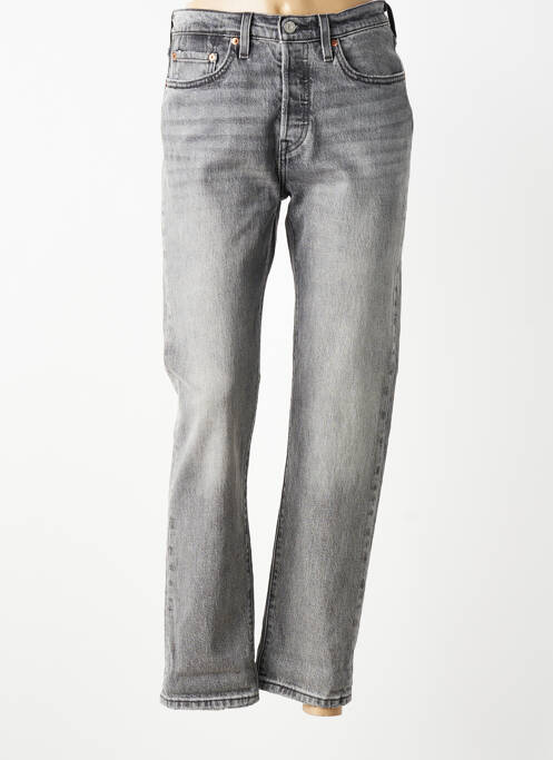 Jeans coupe droite stretch taille normale gris LEVIS femme