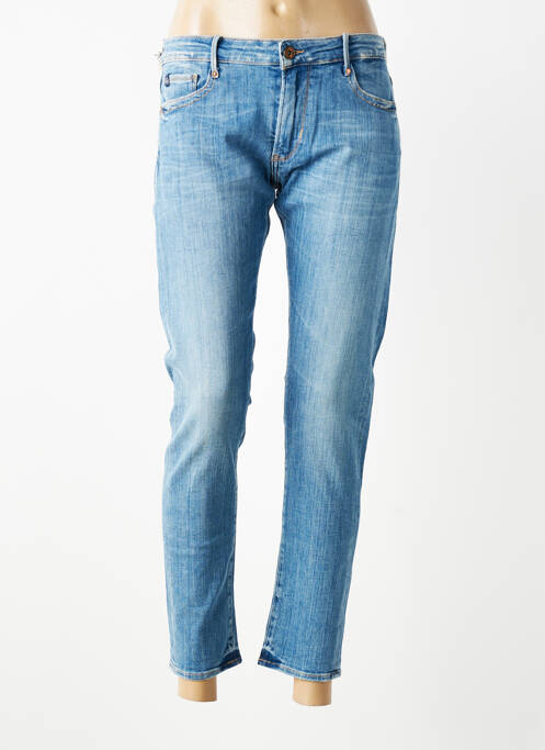 Jeans coupe slim stretch taille normale bleu LE TEMPS DES CERISES femme