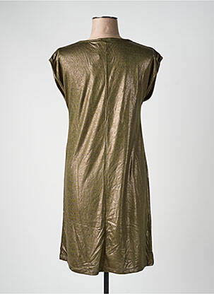 Robe courte manches courtes manches courtes vert PIECES femme