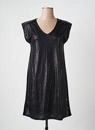 Robe courte manches courtes manches courtes noir PIECES femme