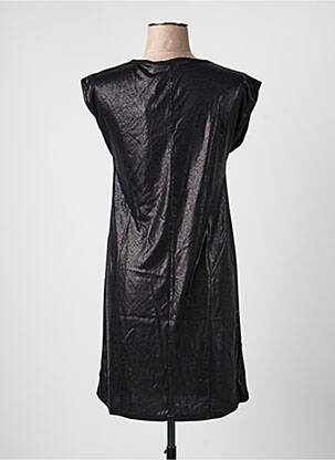 Robe courte manches courtes manches courtes noir PIECES femme