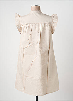 Robe courte manches courtes manches courtes beige ONLY femme