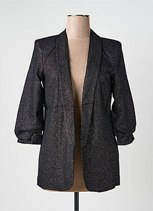 Blazer col châle noir PIECES femme
