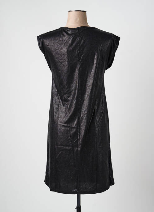 Robe courte manches courtes manches courtes noir PIECES femme