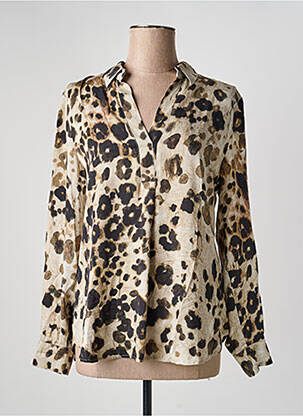 Blouse tissage popeline manches longues beige BETTY BARCLAY femme