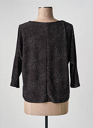 Top stretch manches 3/4 noir HALOGENE femme