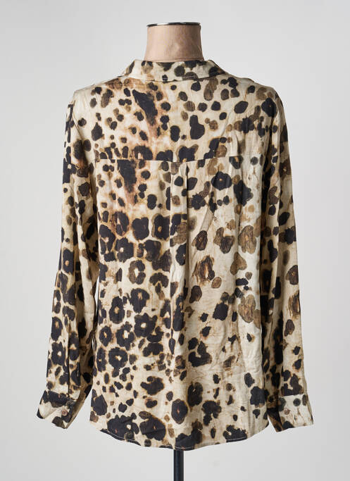 Blouse tissage popeline manches longues beige BETTY BARCLAY femme