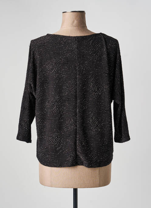 Top stretch manches 3/4 noir HALOGENE femme
