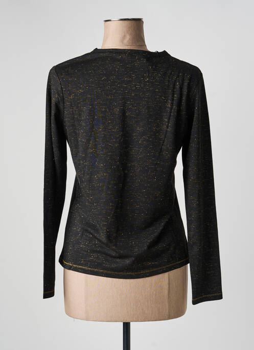 Top stretch manches longues noir CHRISTINE LAURE femme