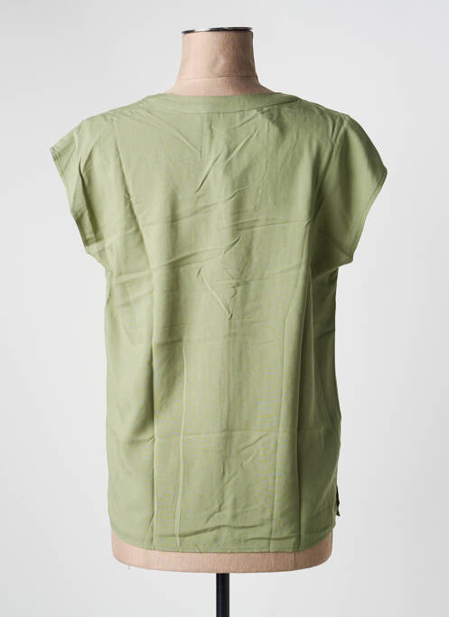 Blouse tissage popeline manches courtes vert BETTY BARCLAY femme