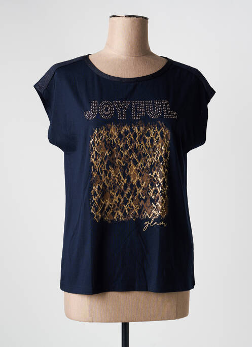 T-shirt sérigraphie manches courtes bleu BETTY BARCLAY femme