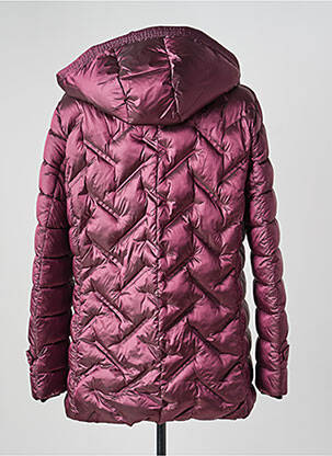 Doudoune poches a capuche violet CHRISTINE LAURE femme