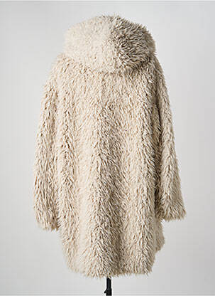 Manteau long coupe droite a capuche beige BETTY BARCLAY femme