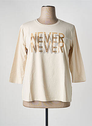 T-shirt manches 3/4 manches 3/4 beige BETTY BARCLAY femme