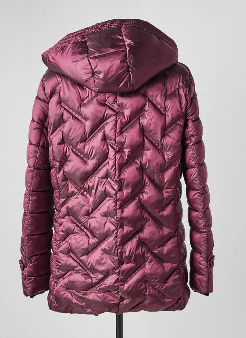 Doudoune poches a capuche violet CHRISTINE LAURE femme
