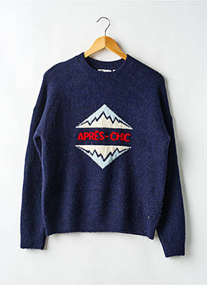 Pull stretch manches longues bleu LEE COOPER femme