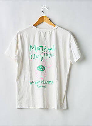 T-shirt coupe droite manches courtes beige CIAO MILANO femme