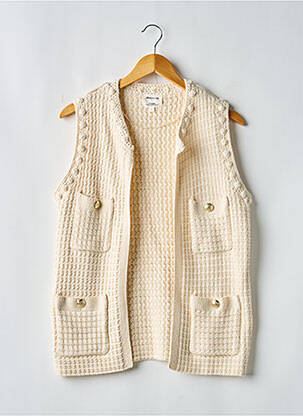 Gilet sans manche poches beige MAISON 123 femme