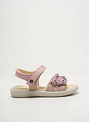Sandales/nu pieds fermeture scratch bout ouvert rose NATURINO fille