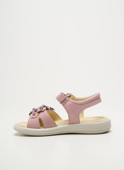 Sandales/nu pieds fermeture scratch bout ouvert rose NATURINO fille