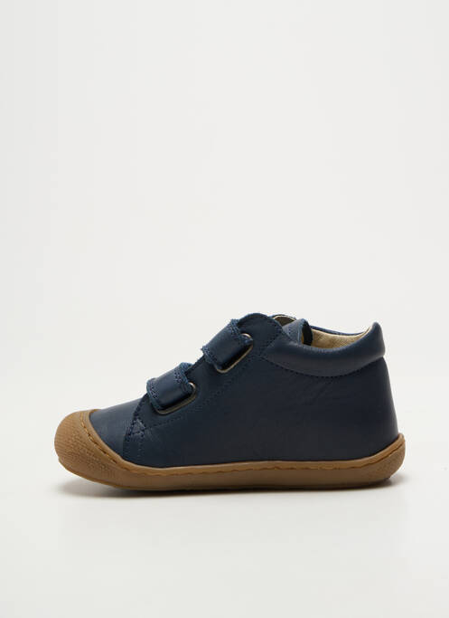 Bottillons fermeture scratch bout rond bleu NATURINO garcon