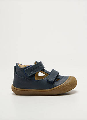Bottillons fermeture scratch bout rond bleu NATURINO garcon