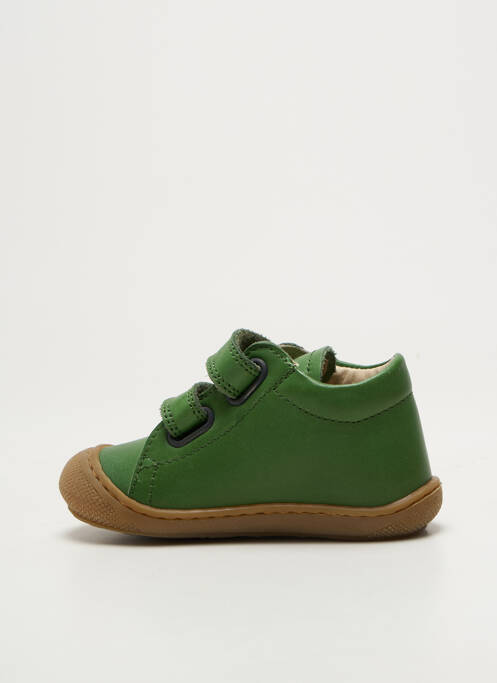 Bottillons fermeture scratch bout rond vert NATURINO garcon