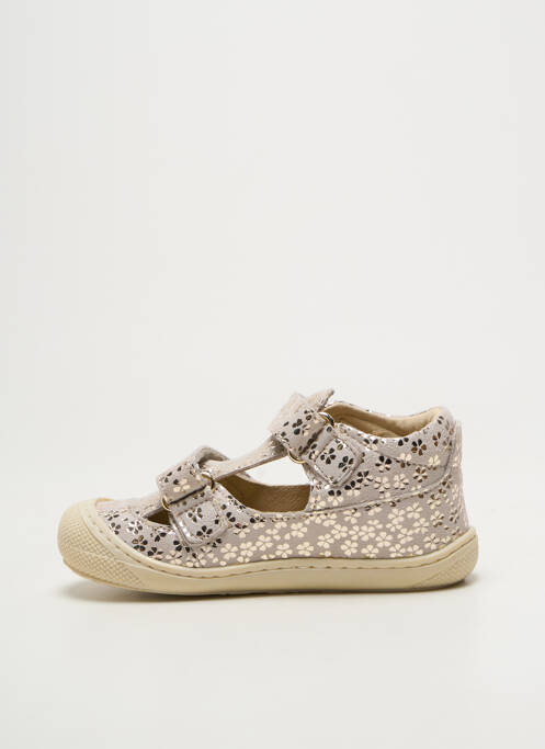 Bottillons semelle amovible bout rond beige NATURINO fille